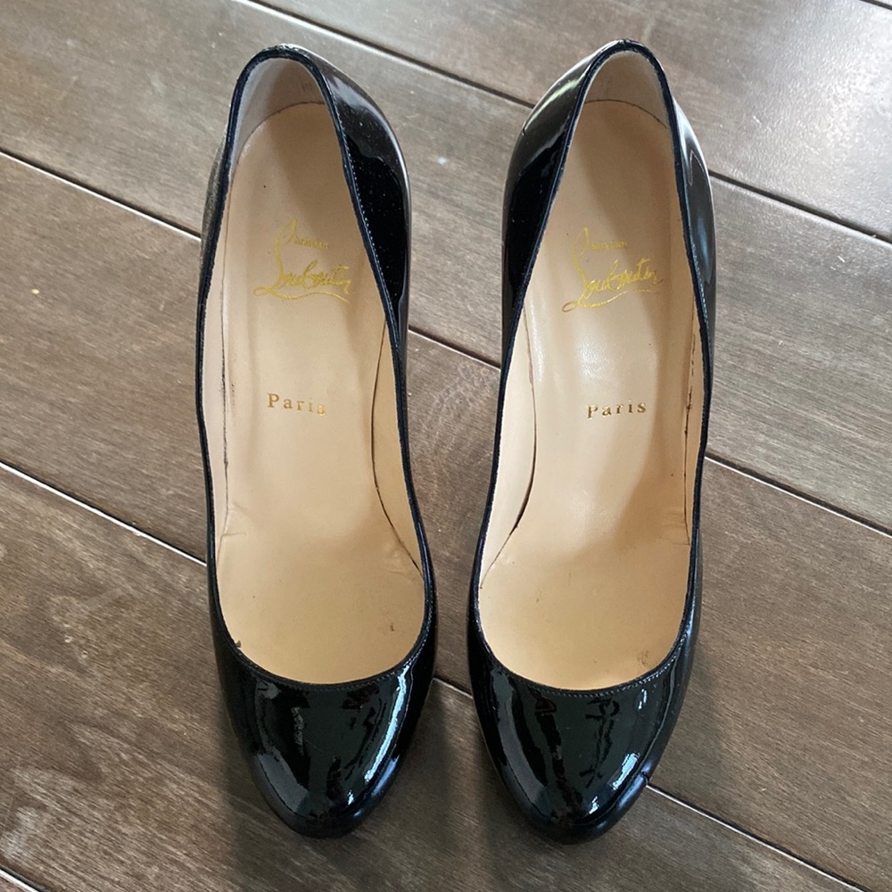 Christian Louboutin Filo 120 Black Patent Leather